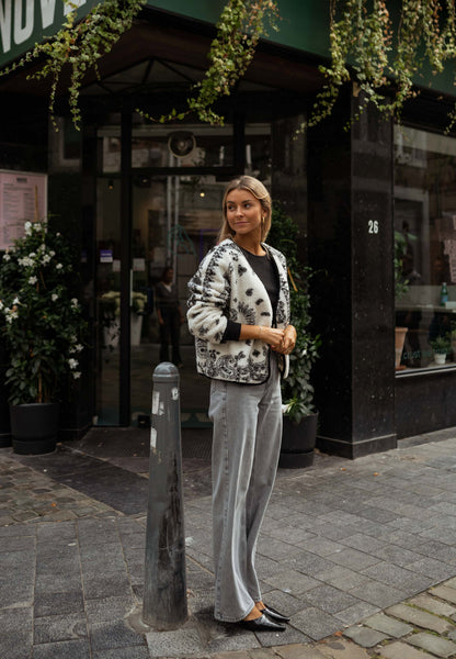 Ecru and Black Kyara Jacket