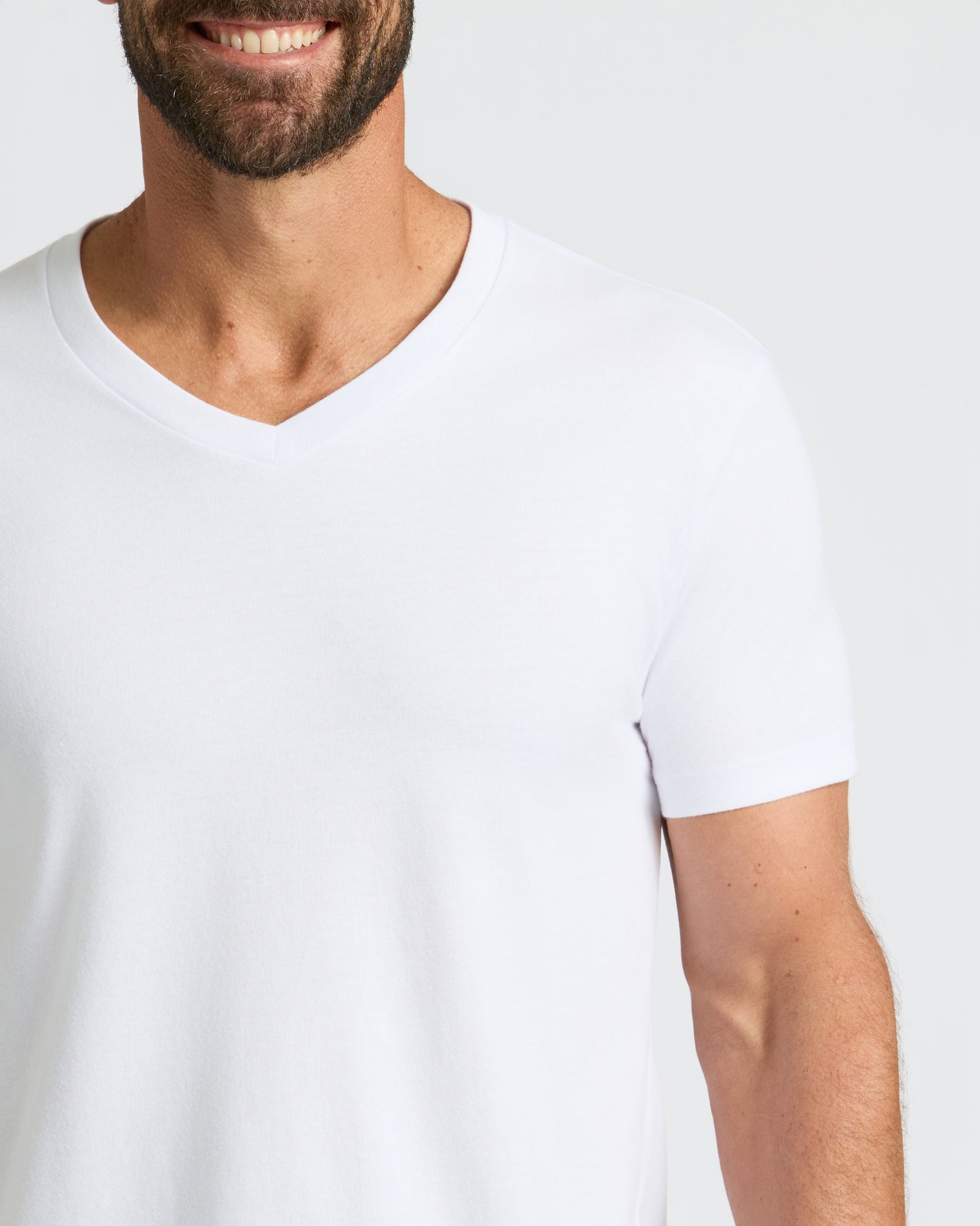 White Classic V-Neck