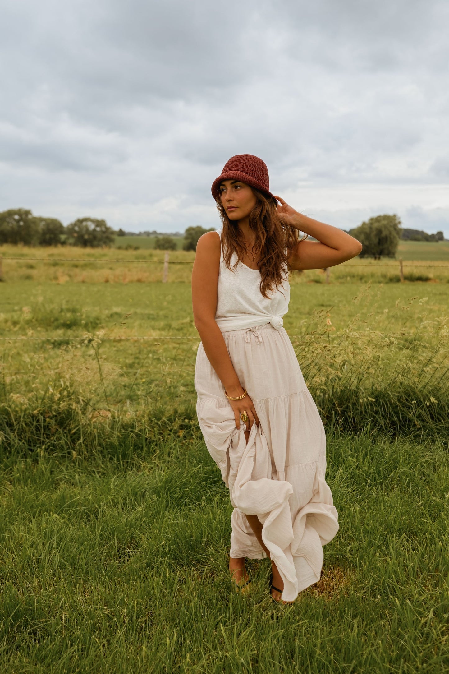 Beige Althea Skirt