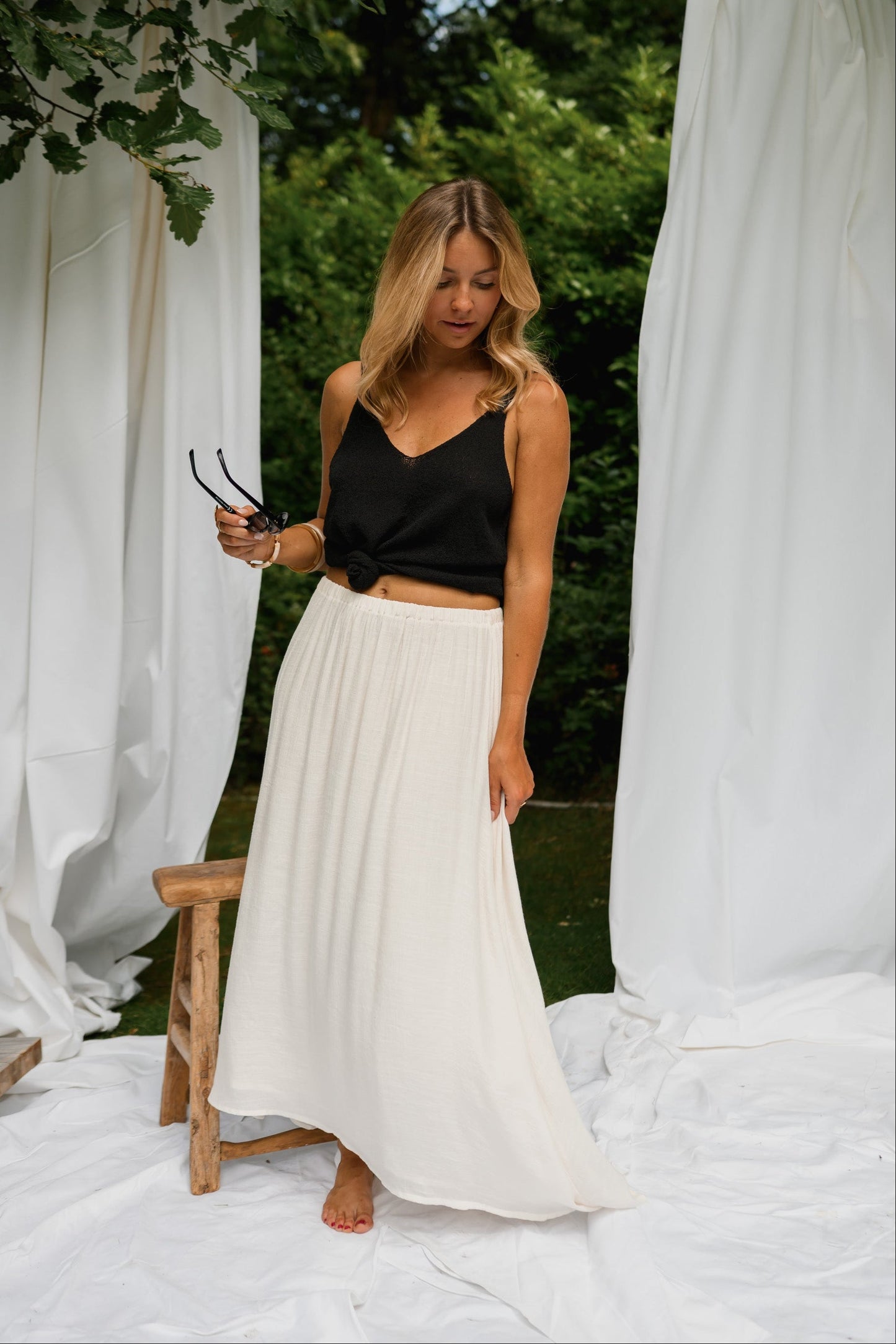 Beige Augusta Skirt