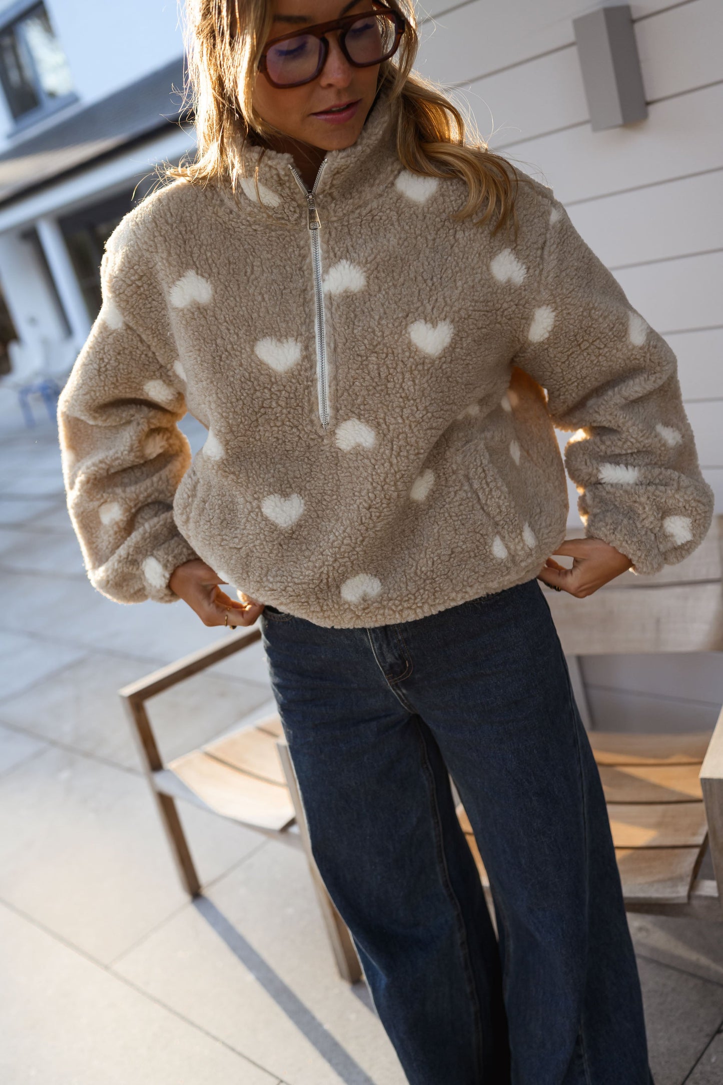 Beige Carmen Fleece Jacket