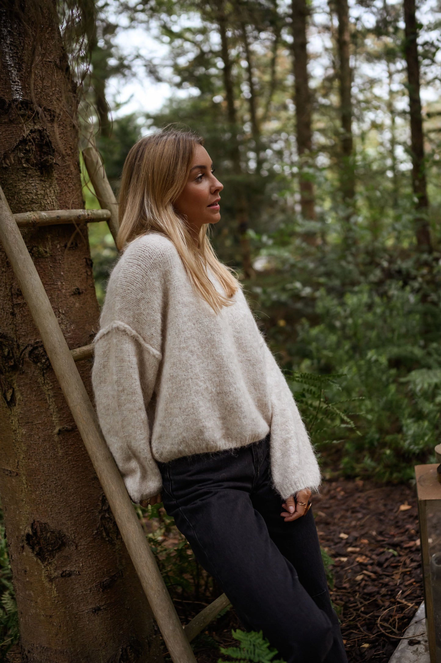 Beige Luck Sweater