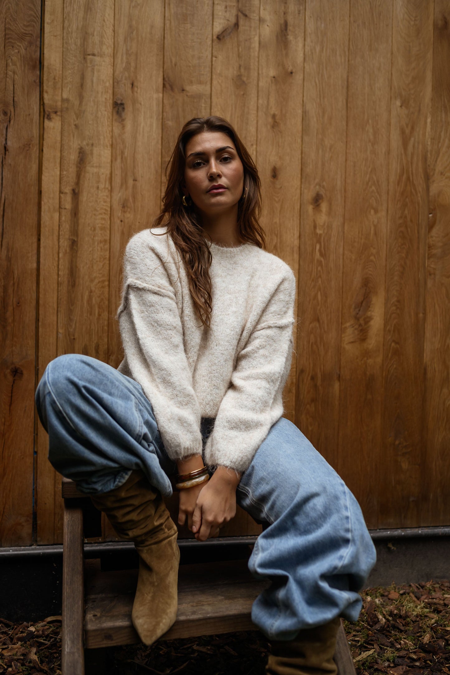 Beige Luck Sweater