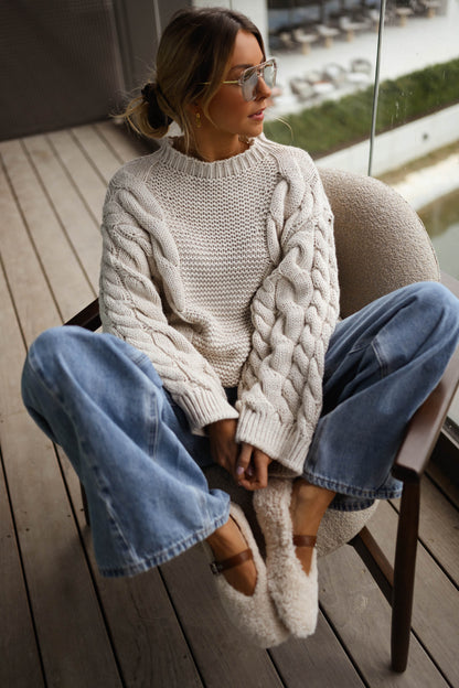 Beige Lupo Sweater