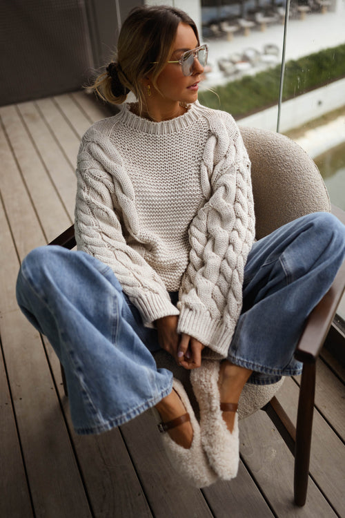 Beige Lupo Sweater