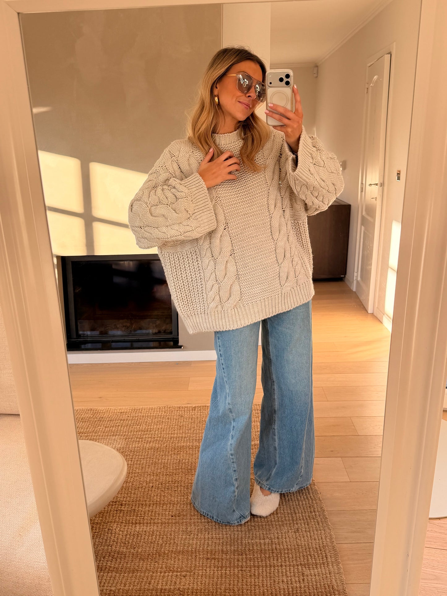 Beige Lupo Sweater