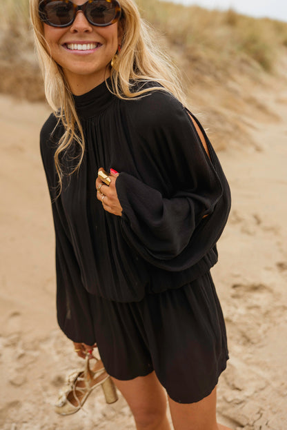 Black Lexy Romper