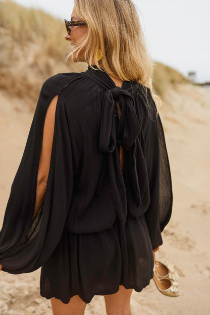 Black Lexy Romper