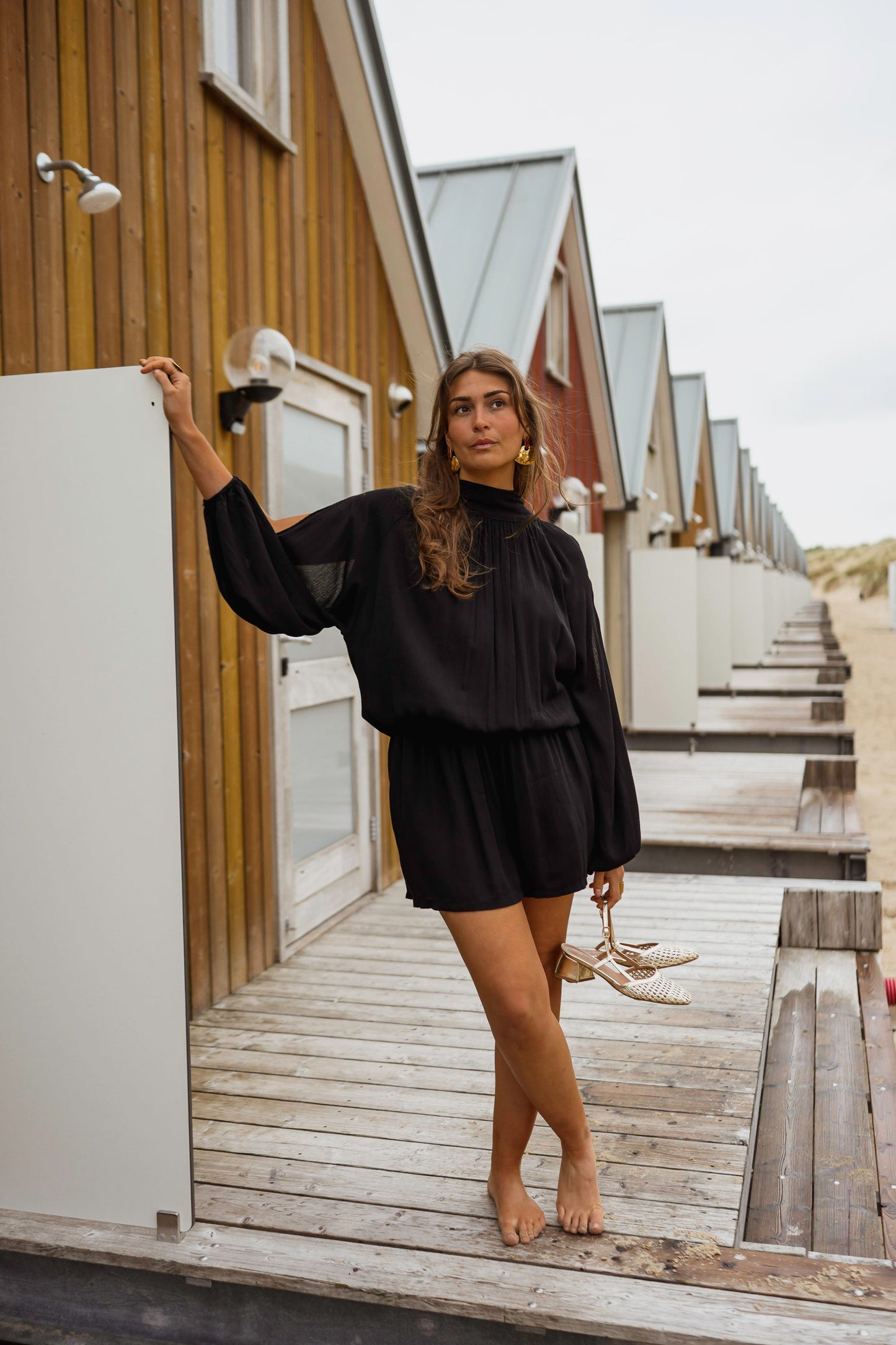 Black Lexy Romper