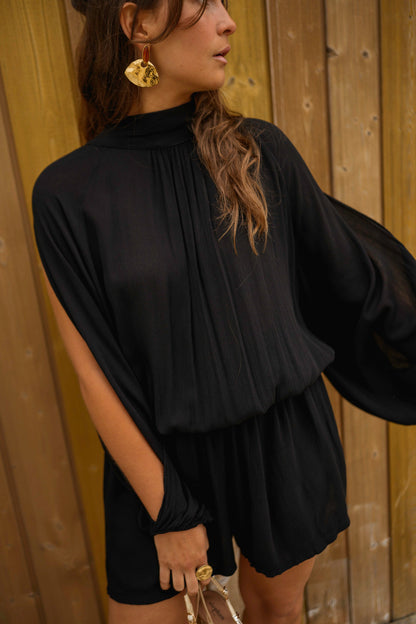 Black Lexy Romper