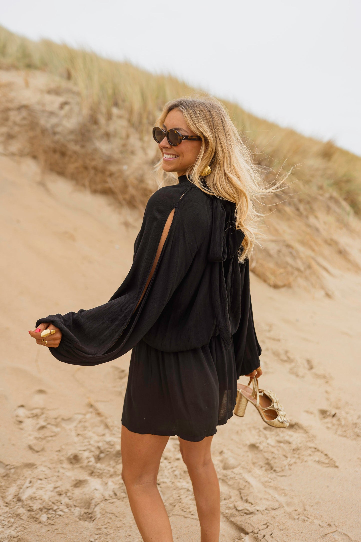 Black Lexy Romper
