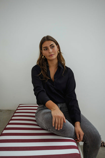 Black Ryme Blouse