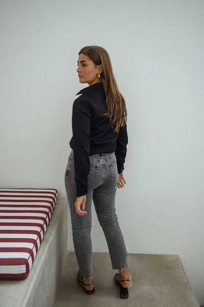 Black Ryme Blouse