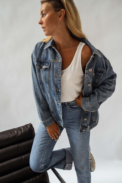 Blue Denim Helmi Jacket