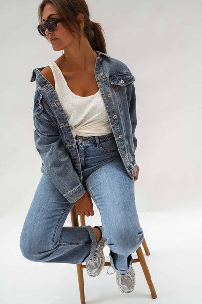 Blue Denim Helmi Jacket
