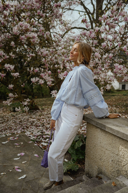 Blue Grain Blouse
