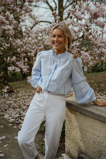 Blue Grain Blouse