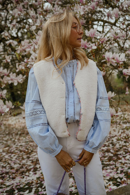 Blue Grain Blouse