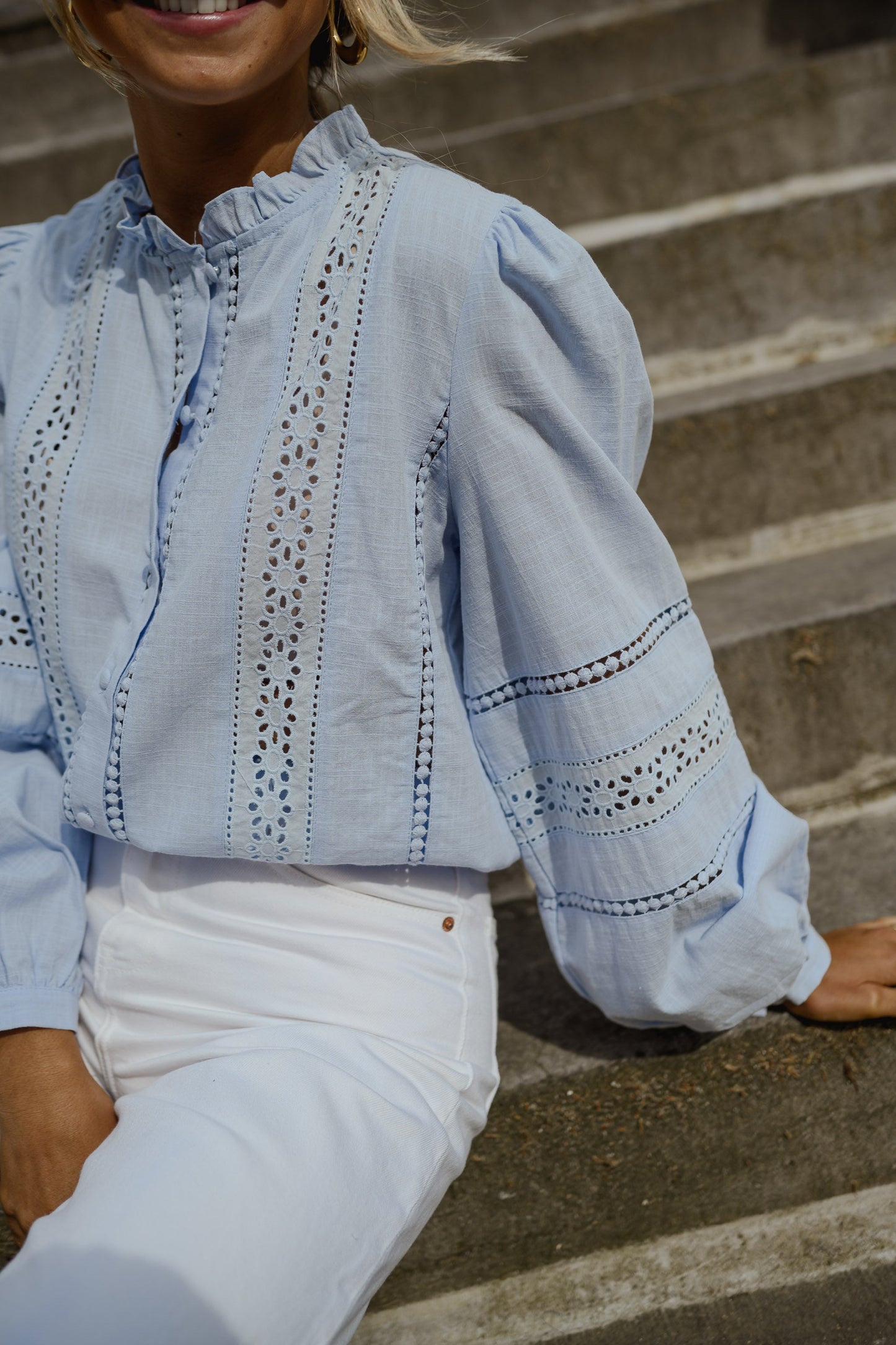Blue Grain Blouse