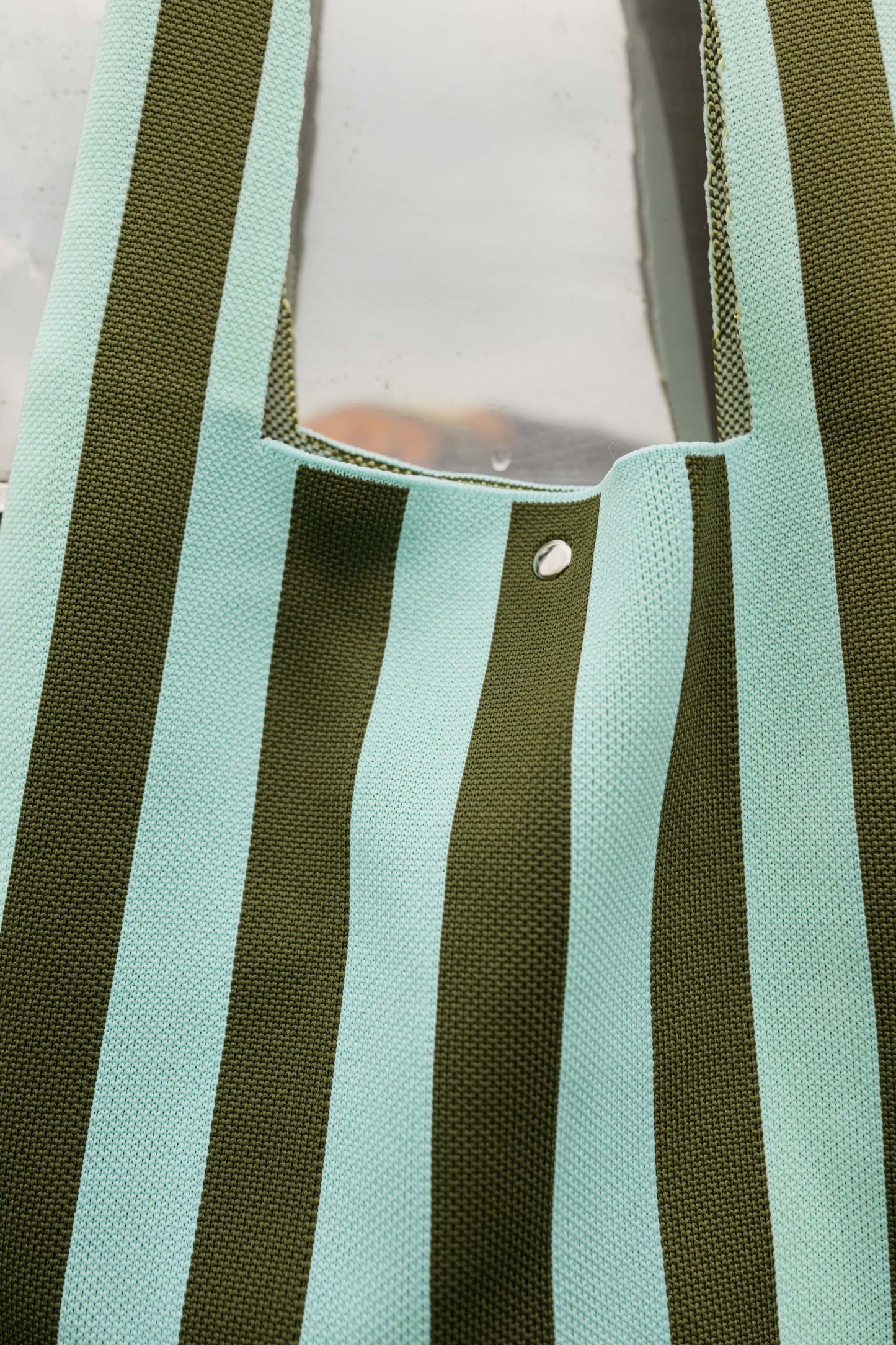 Blue With Khaki Stripes Mael Bag