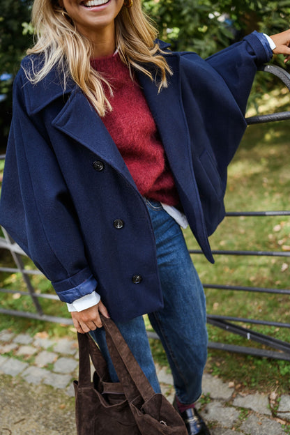 Blue Marlise Coat