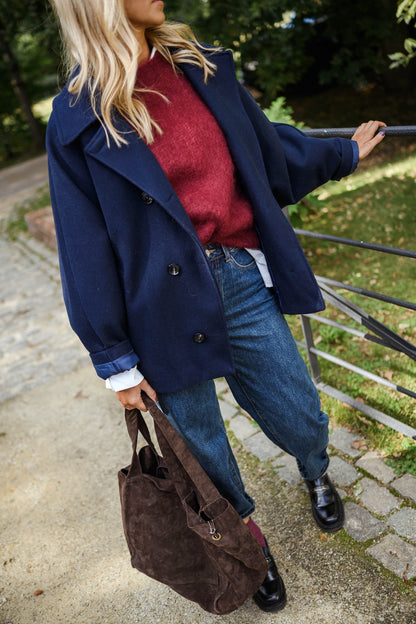 Blue Marlise Coat