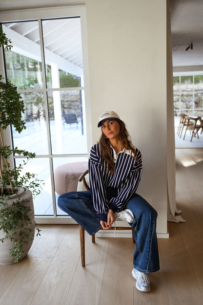 Blue Striped Azriel Sweater