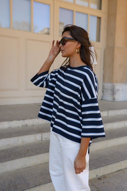 Blue Striped Isora T-Shirt