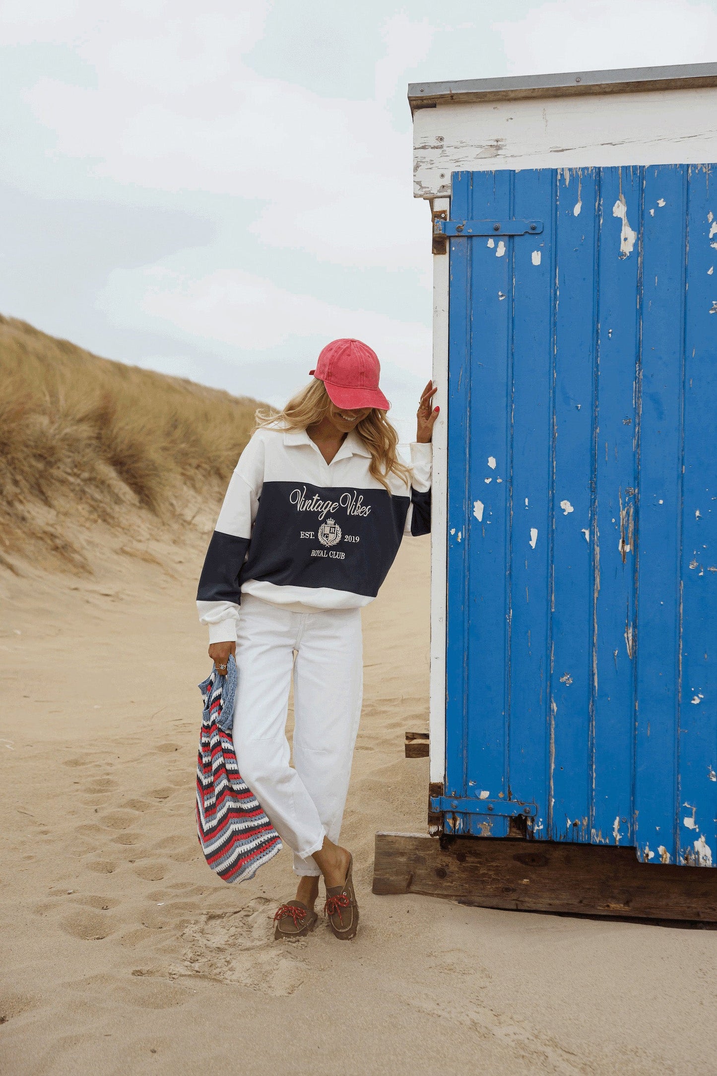 Blue and White Emile Sweater