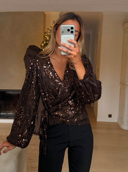 Brown Anabel Blouse