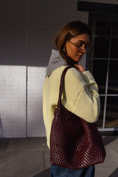 Burgundy Evie Bag