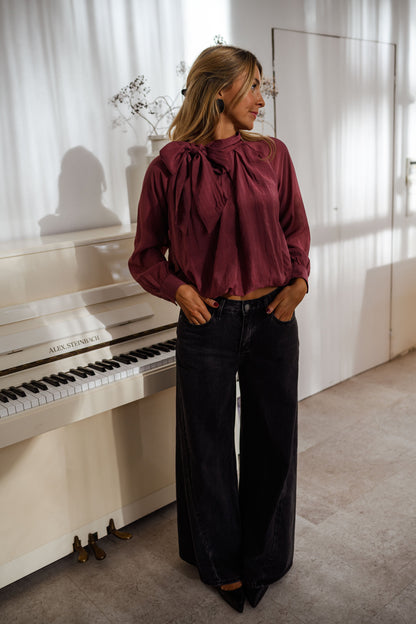 Burgundy Pavel Blouse