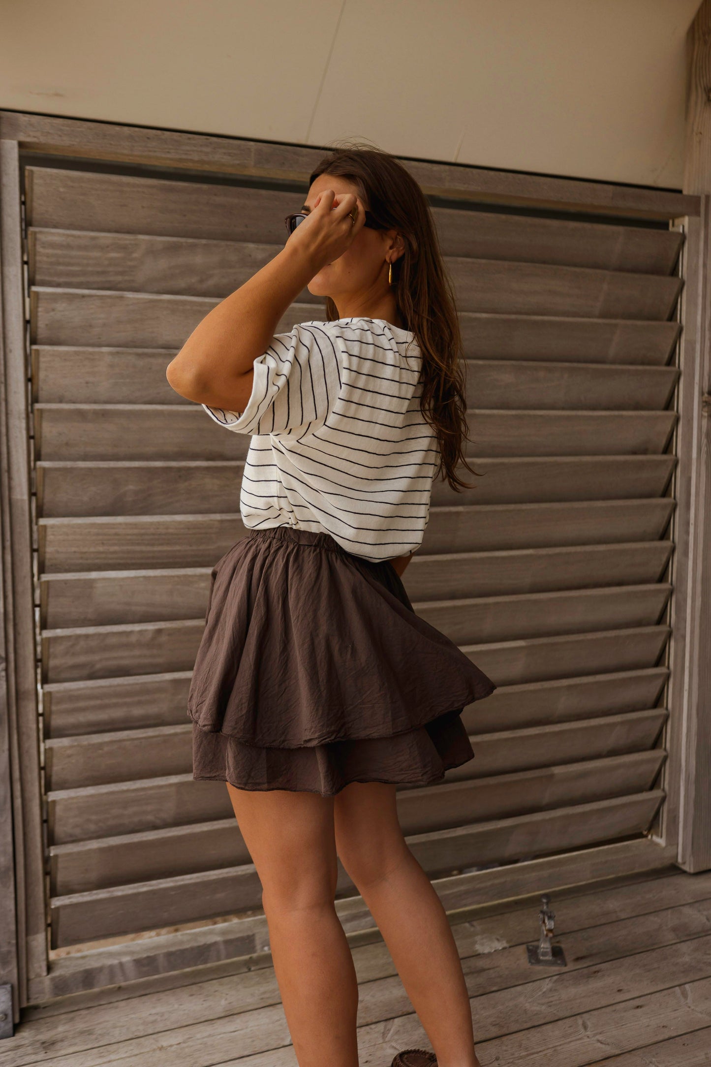 Chocolate Nady Skirt