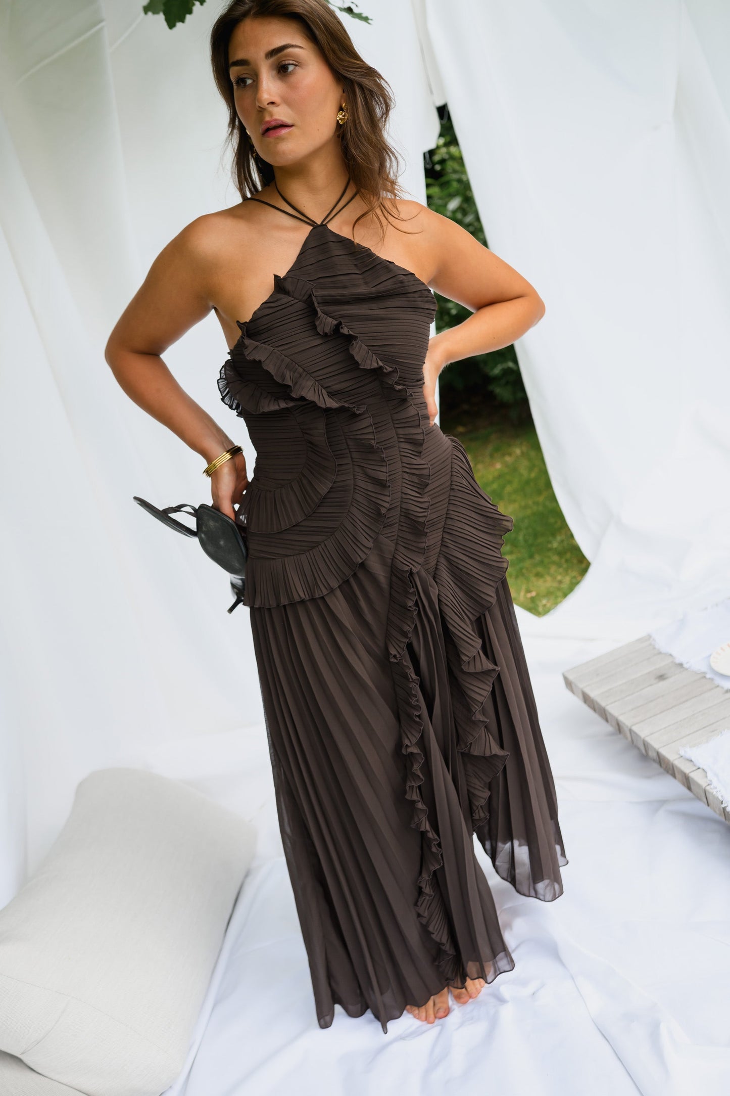 Chocolate Nanci Dress