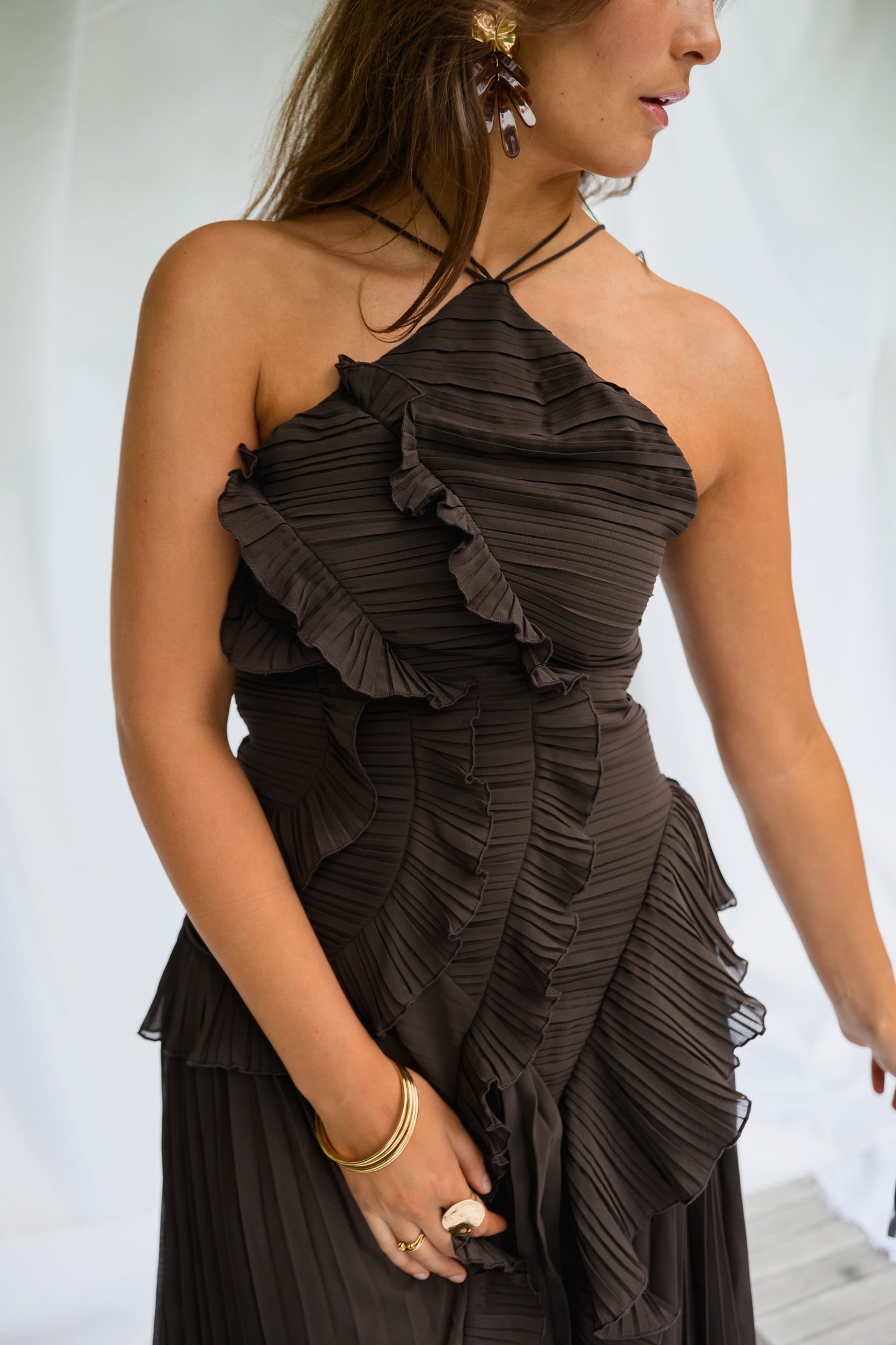 Chocolate Nanci Dress