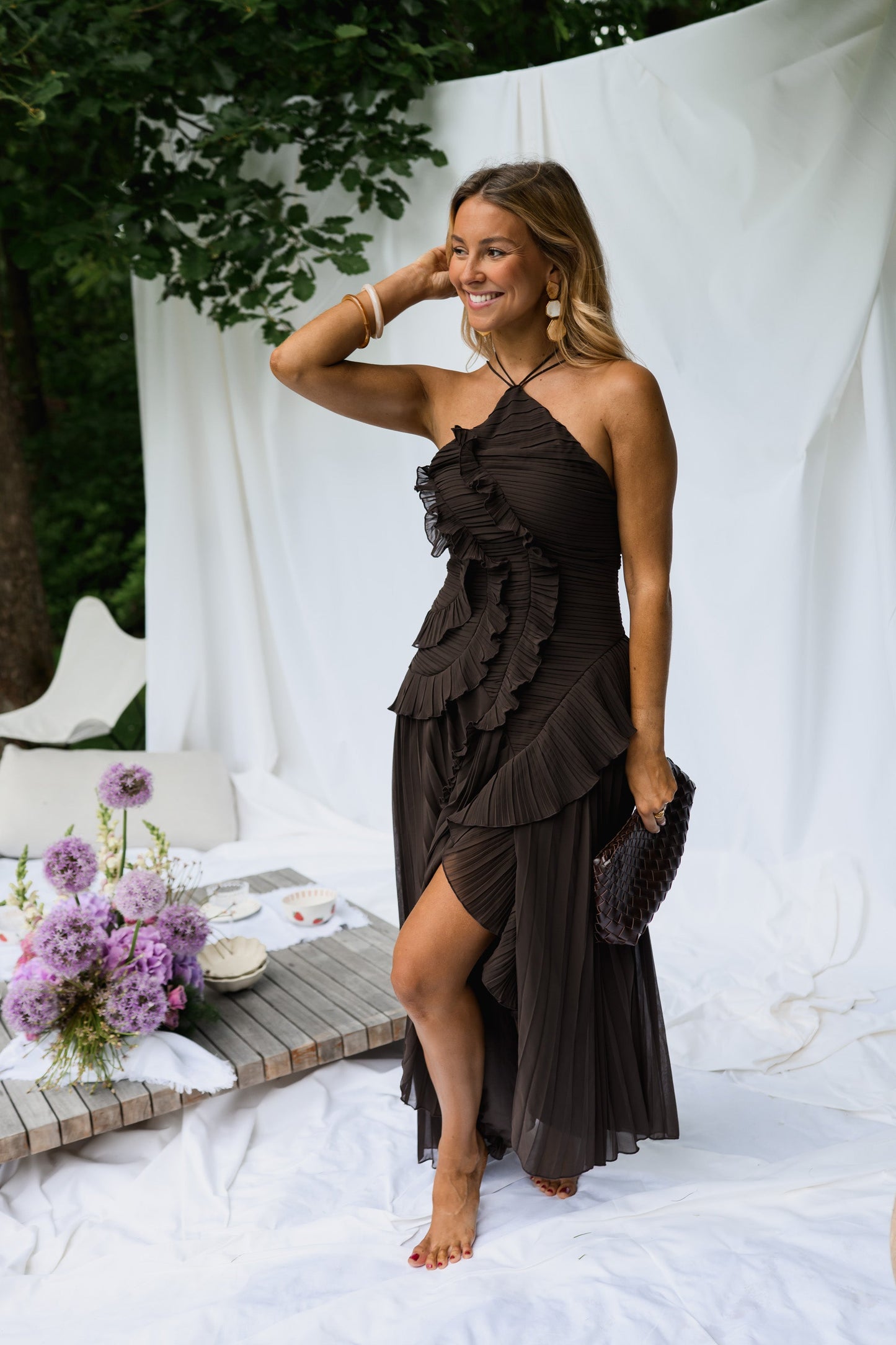 Chocolate Nanci Dress