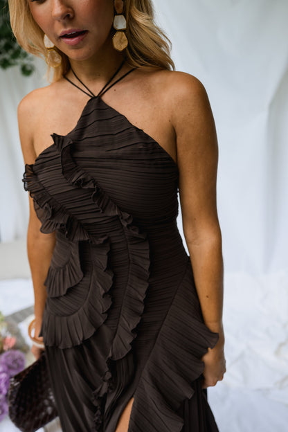 Chocolate Nanci Dress
