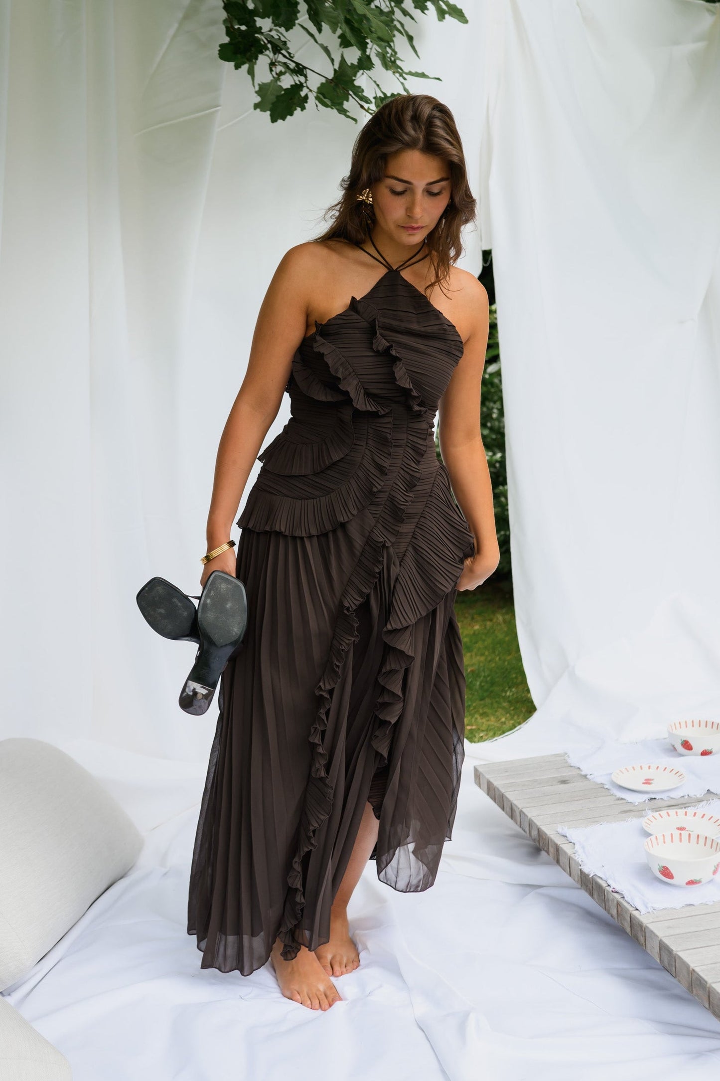 Chocolate Nanci Dress