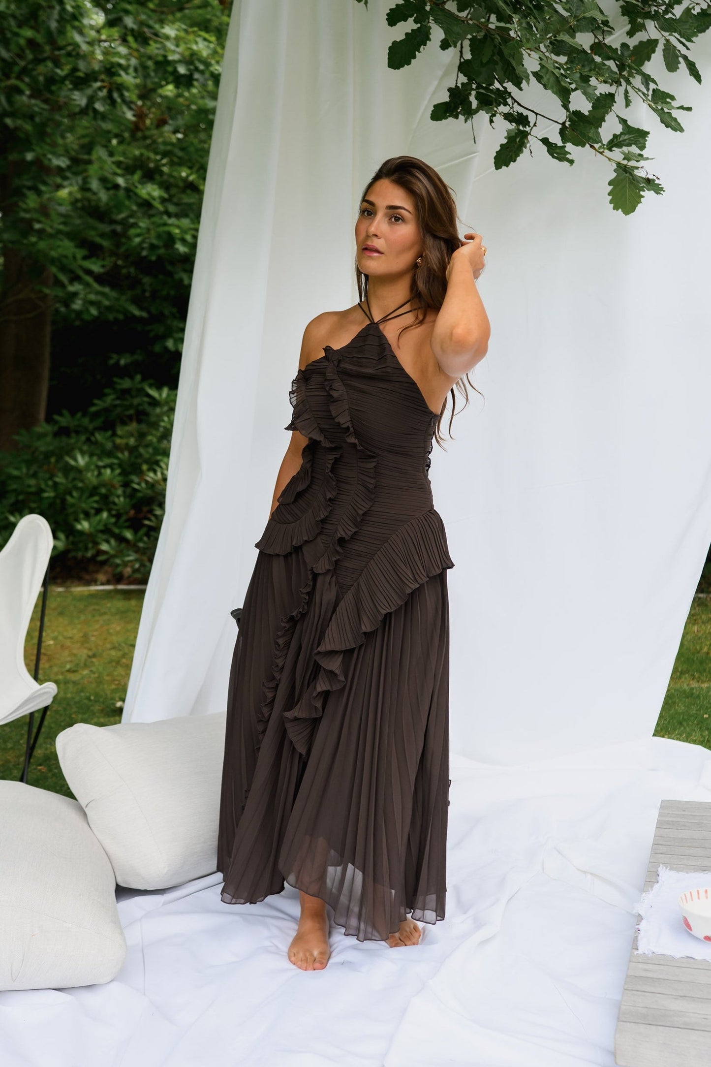 Chocolate Nanci Dress