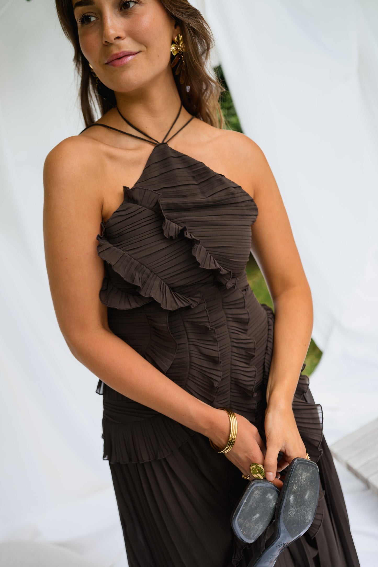 Chocolate Nanci Dress
