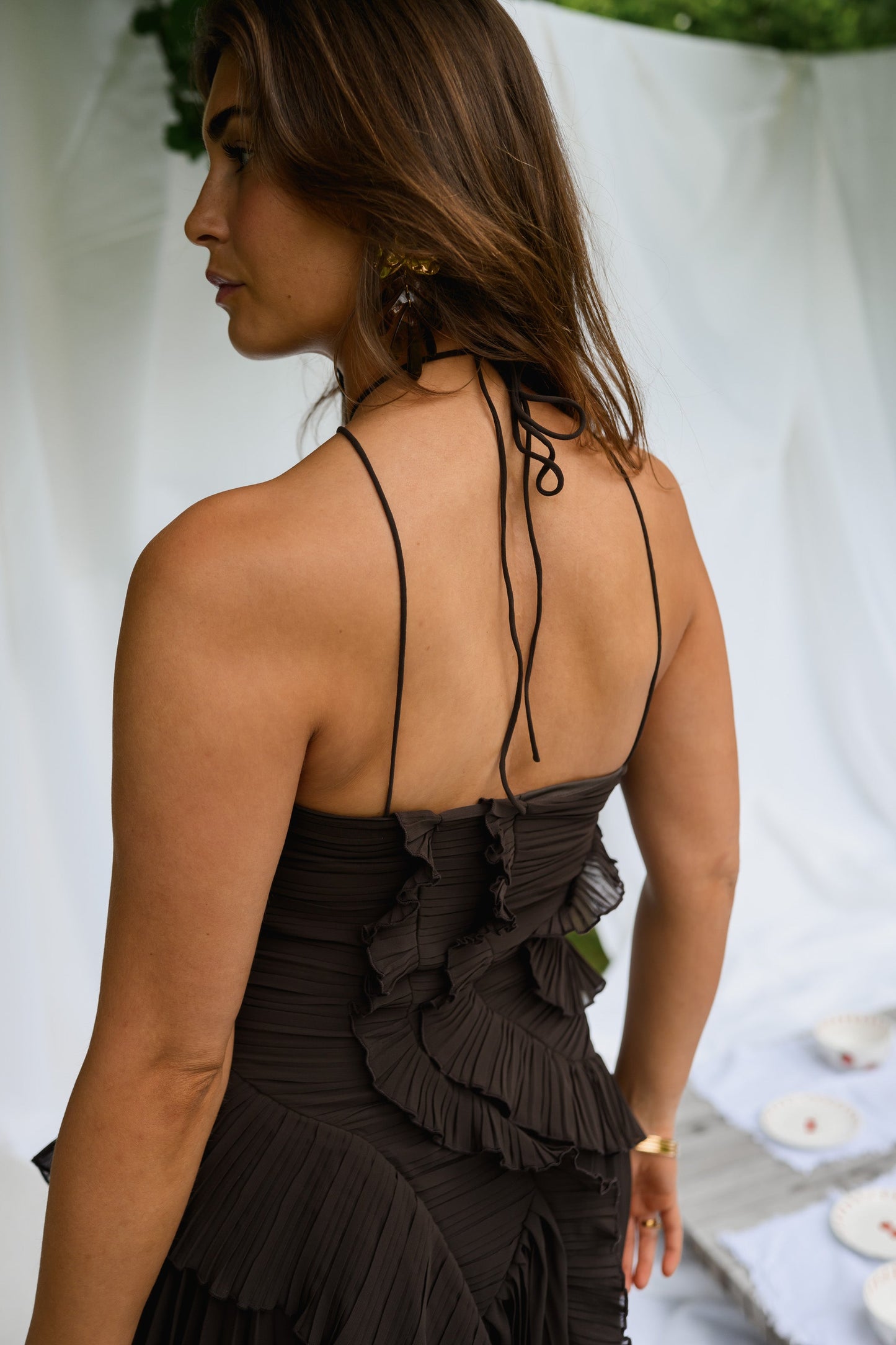 Chocolate Nanci Dress