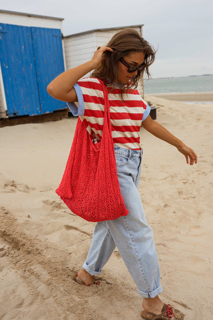 Coral Mesh Summer Bag