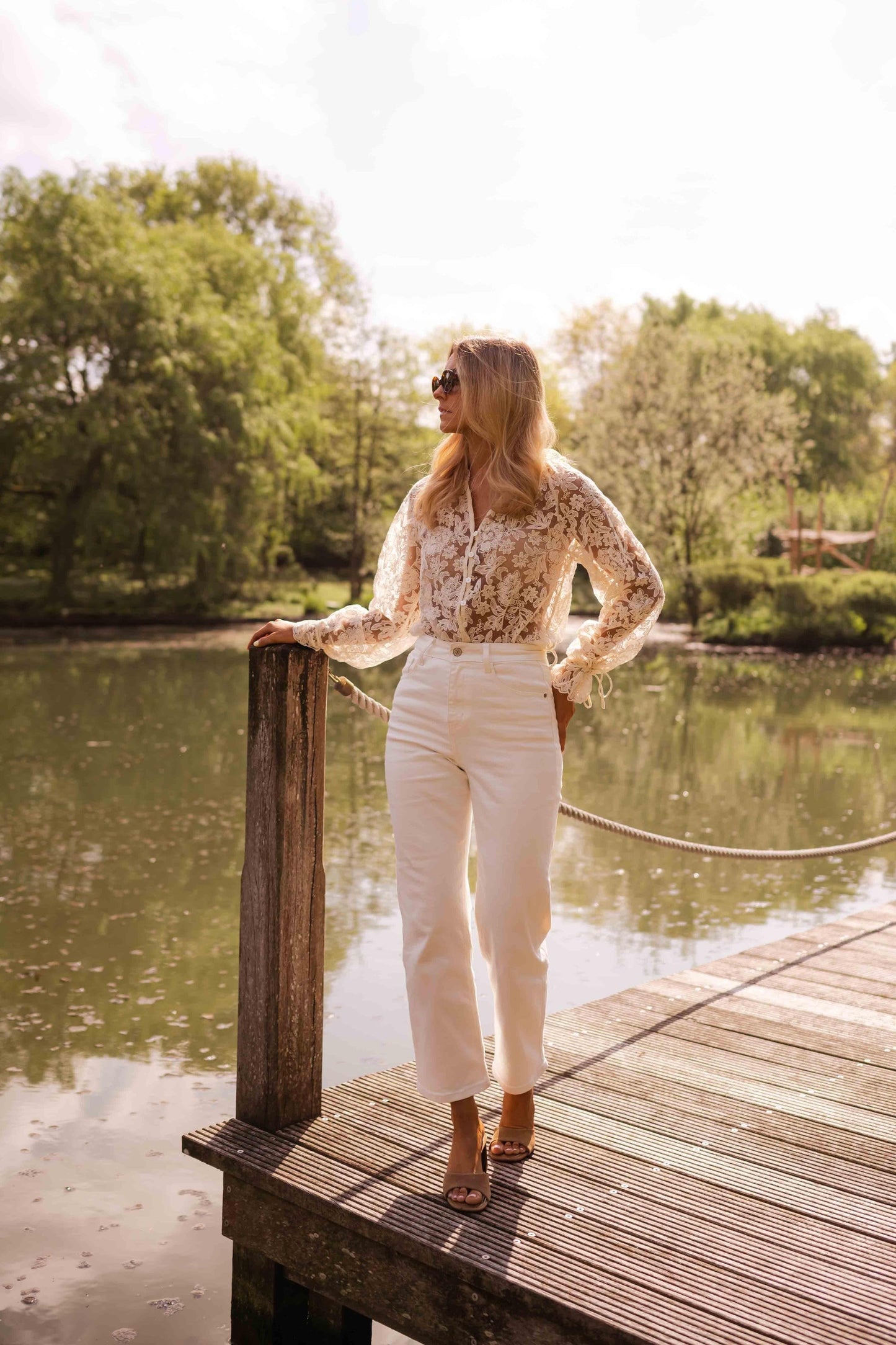 Ecru Dalia Blouse