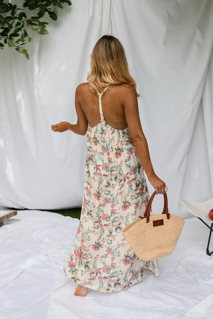 Ecru Floral Della Dress