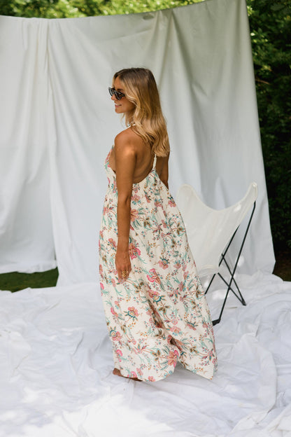 Ecru Floral Della Dress