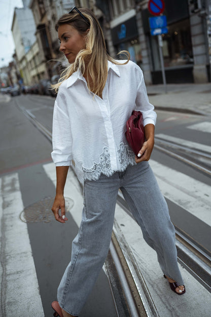 Ecru Ivan Lace Shirt