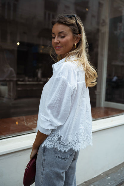 Ecru Ivan Lace Shirt