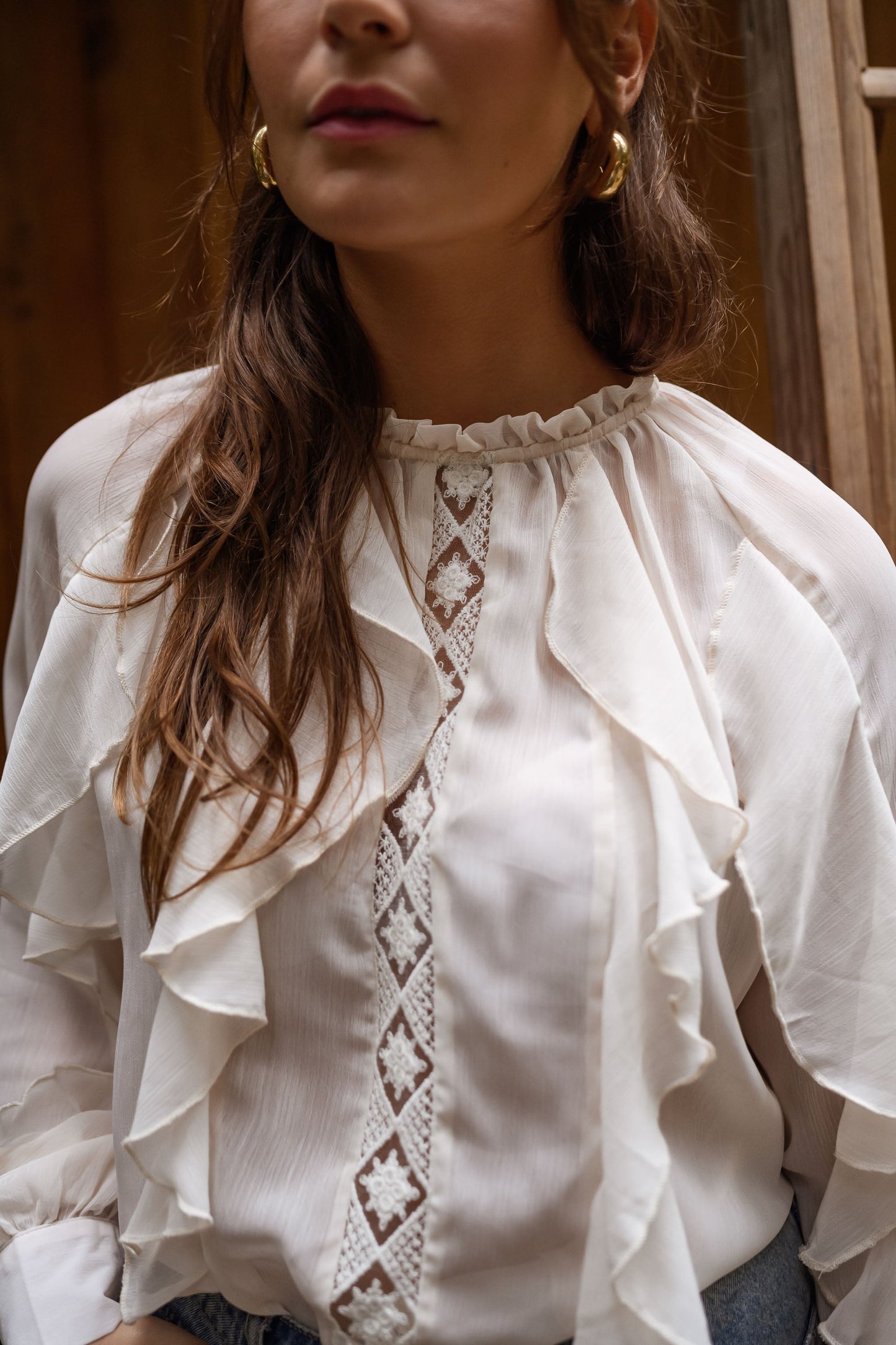 Ecru Sasou Blouse