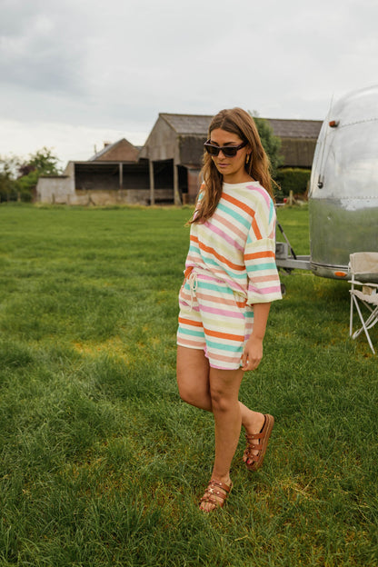 Ecru Striped Dawn Sweater