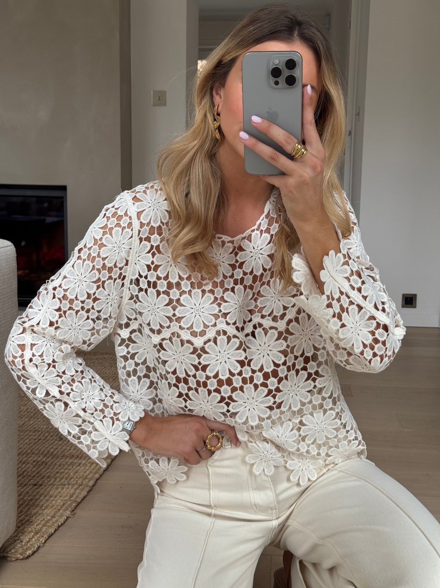 Ecru Thalia Blouse
